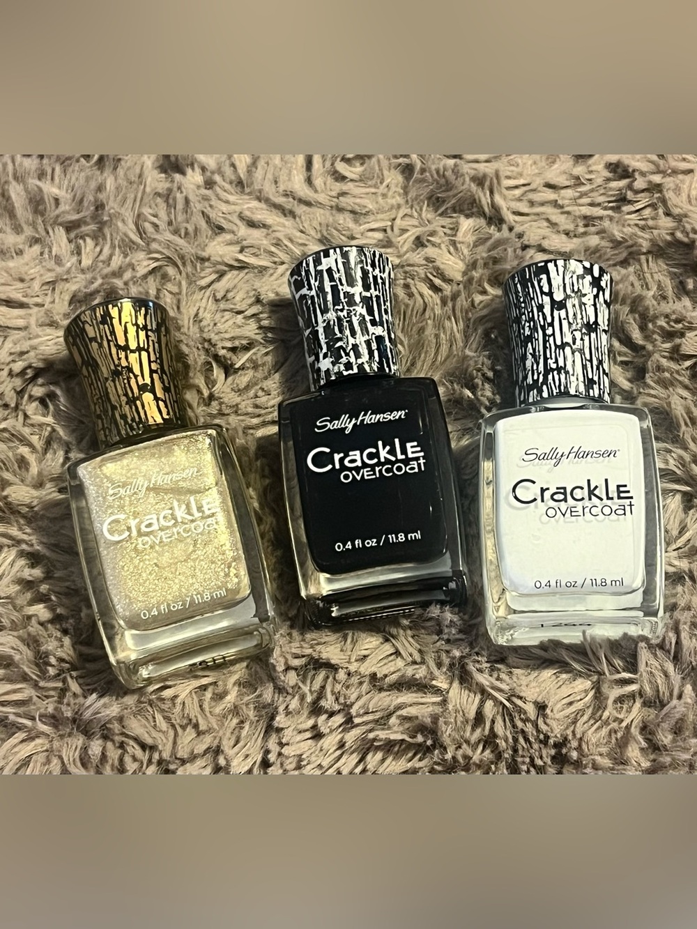Sally Hansen Crackle Overcoat X3
